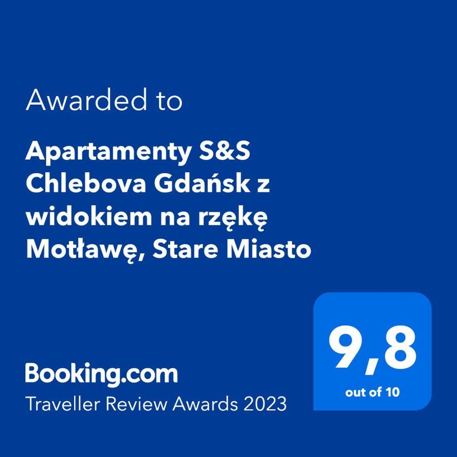Apartamenty S&S Chlebova Gdansk Z Widokiem Na Rzeke Motlawe, Stare Miasto Экстерьер фото